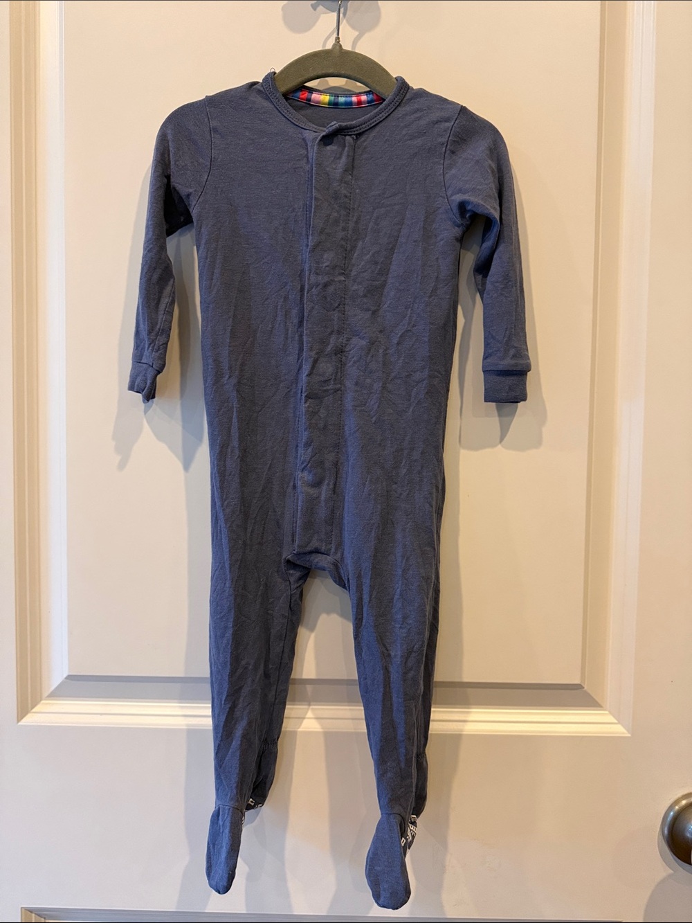 Magnetic Me Harbor Blue CloudStretch Footie 9-12M